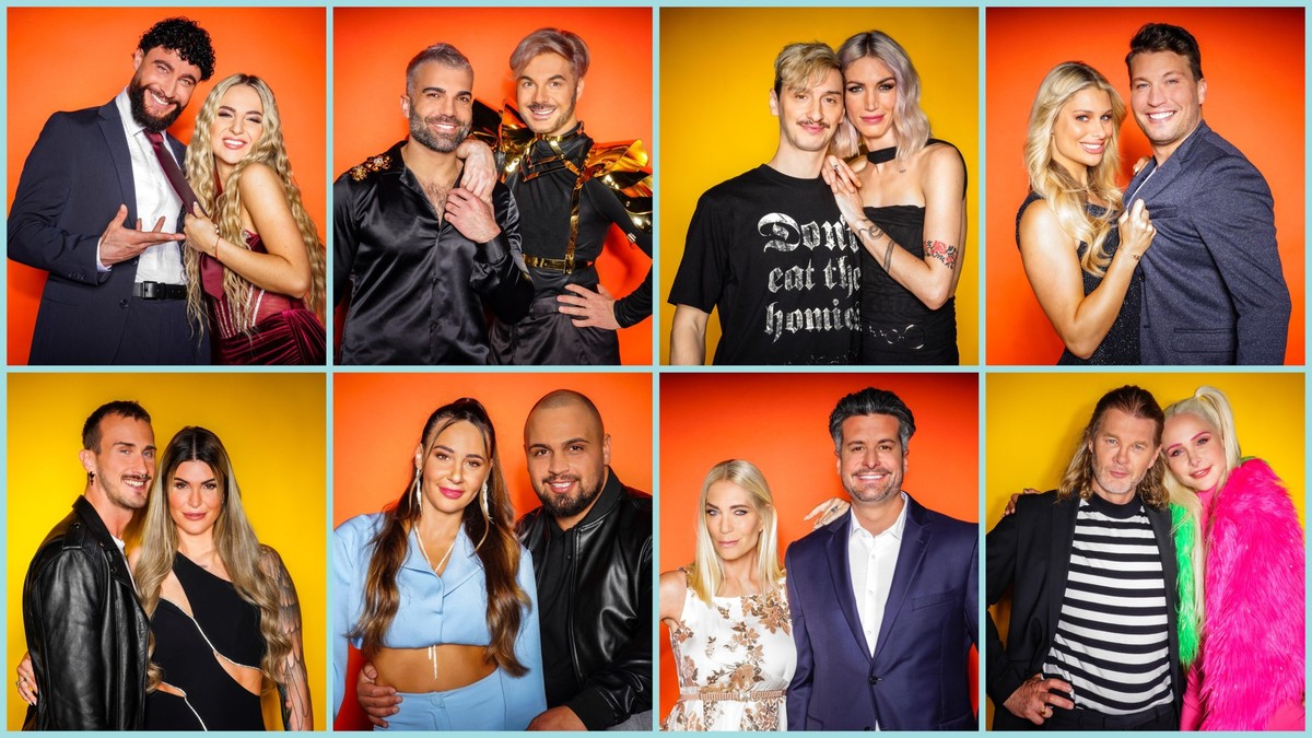V.o.l.: Umut Tekin und Emma Fernlund, Rafi Rachek und Sam Dylan, Tessa Bergmeier und Freund Jakob, Vanessa Schmitt und Raúl Richter
V.u.l.: Freund Michael und Gloria Glumac, Alessia Herren und Partne ...
