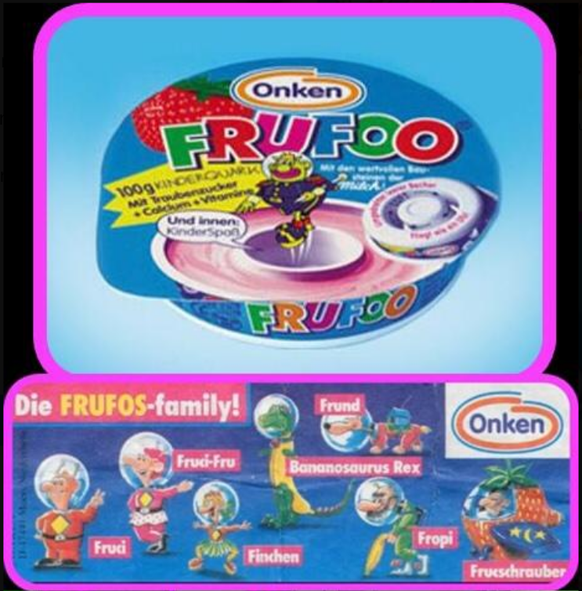 So sah der kultige Frufoo-Kinderquark damals aus.