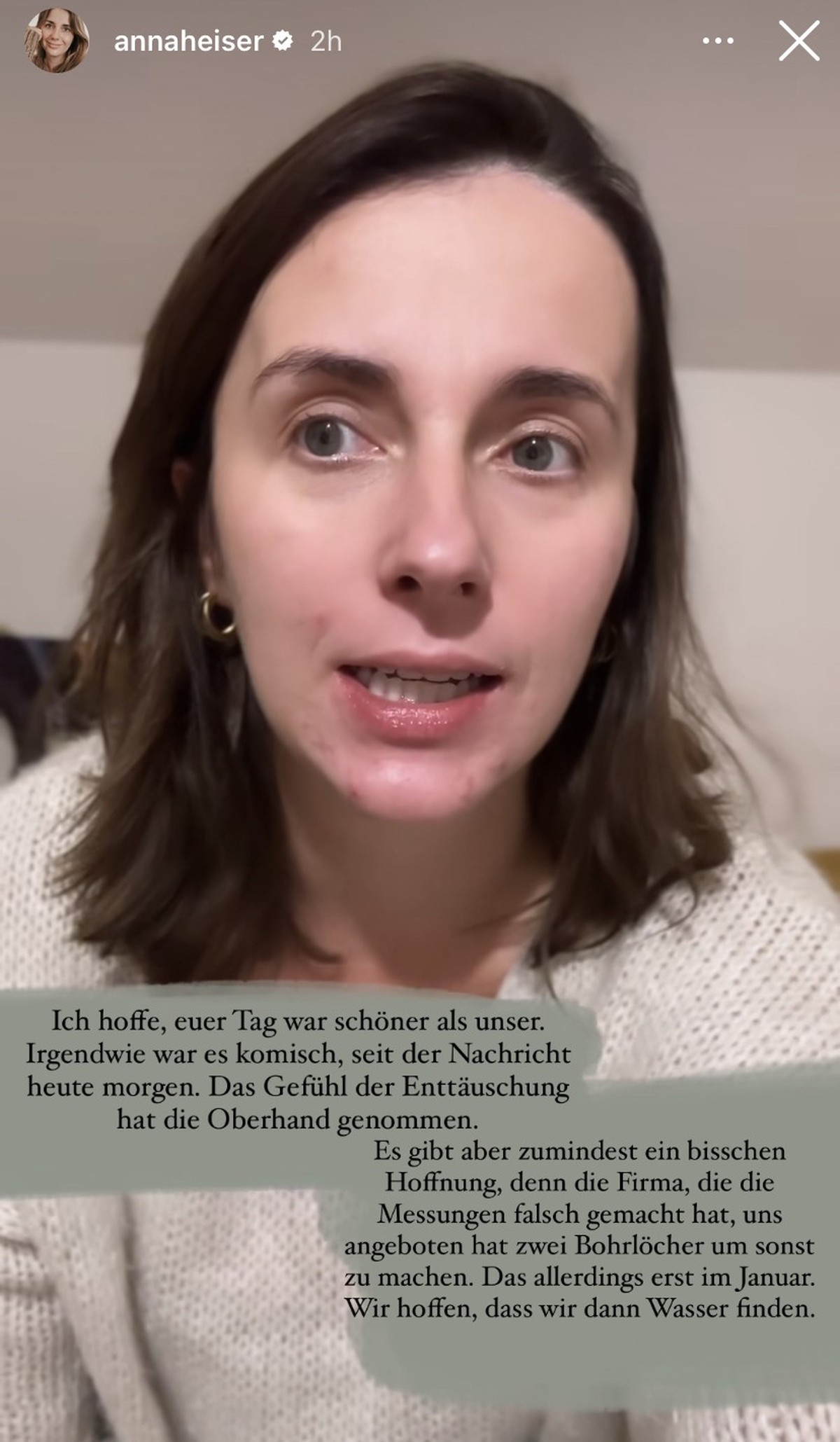Anna Heiser erklärte ihre derzeitige Lage.