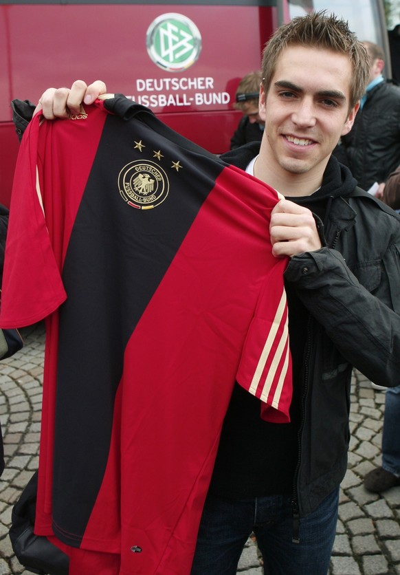 Philipp Lahm mit dem Ausweichtrikot der EM 2008.
