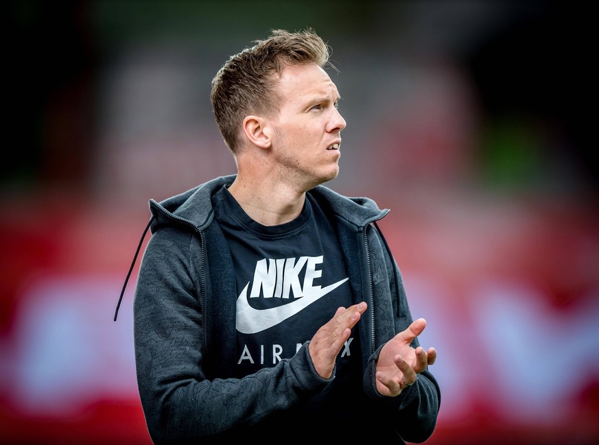 Leipzigs Trainer Julian Nagelsmann / 1. FC Union Berlin - RB Leipzig 2:1 / 22. Mai 2021: Berlin, Stadion an der alten Foersterei / Fussball 1. Bundesliga, 34. Spieltag. 1. FC Union Berlin - RB Leipzig ...