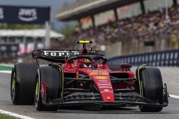 RECORD DATE NOT STATED 4th June 2023: Circuit de Barcelona-Catalunya, Barcelona, Spain: Formula 1 Spanish Grand Prix 2023: Race Day: Carlos Sainz of Spain driving the SF 23 Ferrari PUBLICATIONxNOTxINx ...