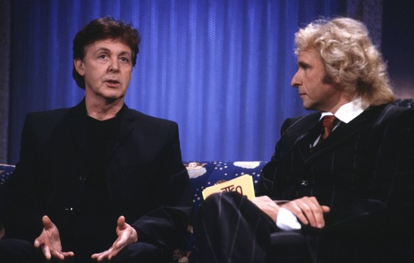 1999 begrüßte Gottschalk Paul McCartney in seiner Show.