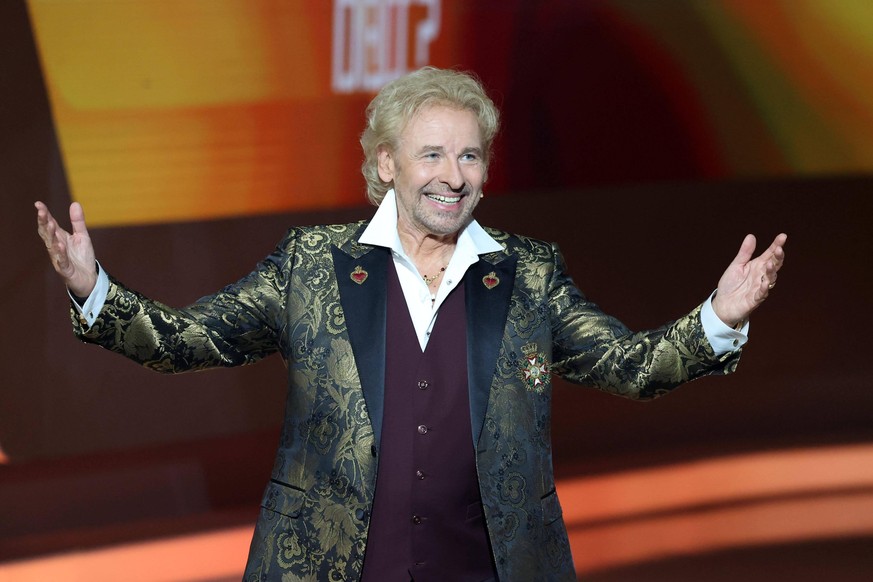 ZDF - Wetten, dass... Fernsehmoderator Thomas Gottschalk w