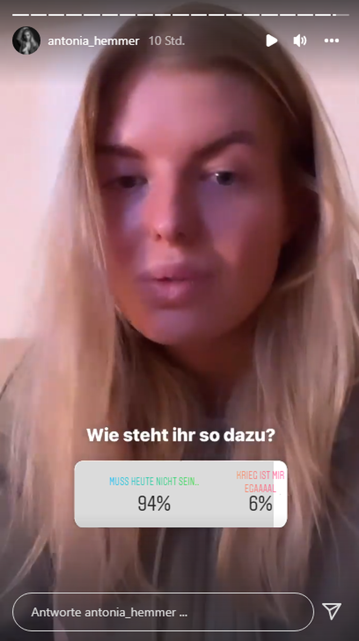 Die Fangemeinde von Antonia Hemmer schloss sich ihrer Meinung an.