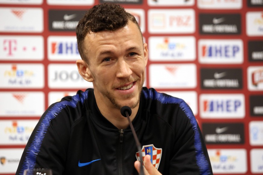 Ivan Perisic at press conference, PK, Pressekonferenz - Podstrana, Croatia 30.05.2019., Podstrana - Football player Ivan Perisic during press conference at Lav International hotel.. PUBLICATIONxINxGER ...