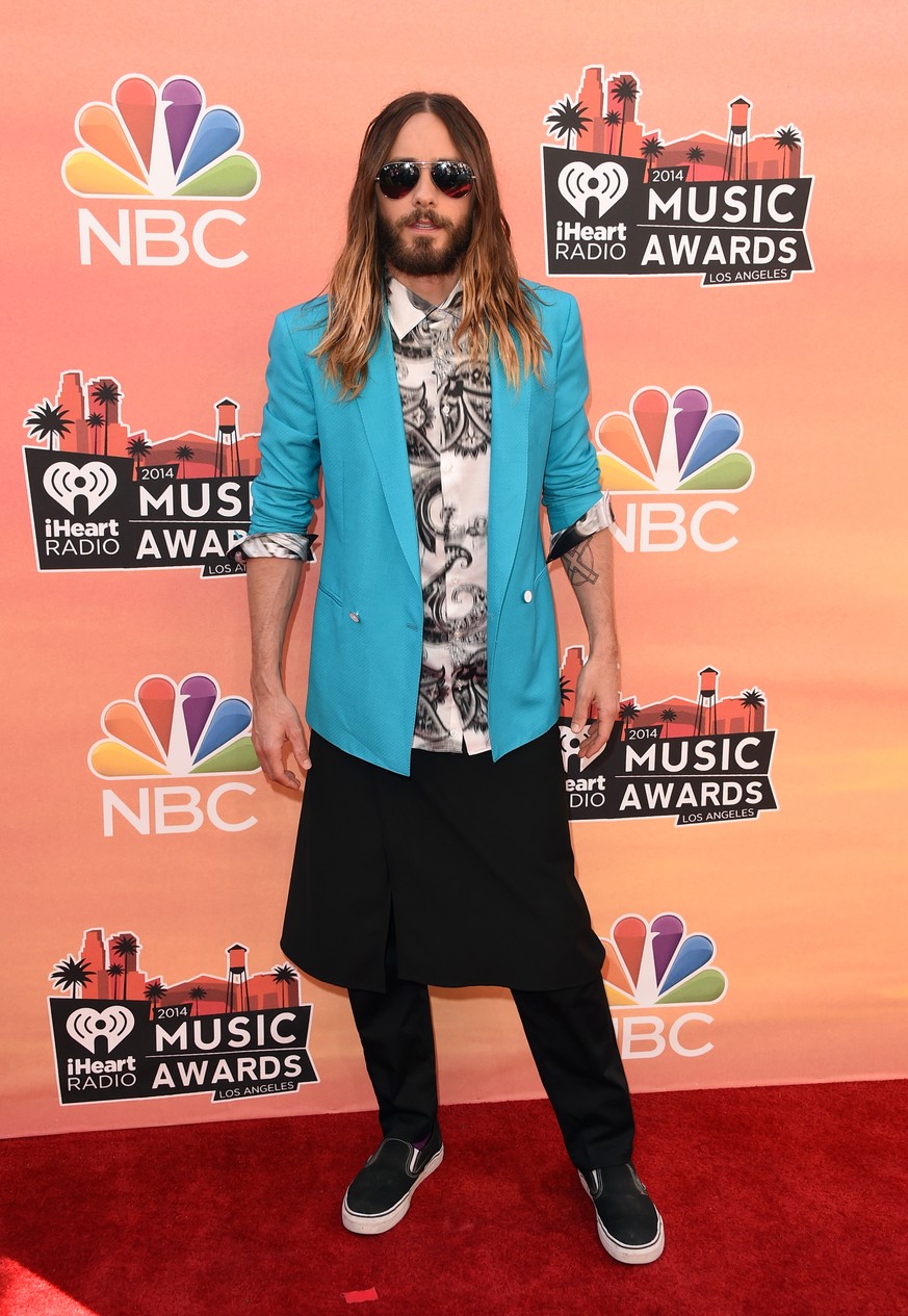 LOS ANGELES, CA - MAY 01: Actor Jared Leto attends the 2014 iHeartRadio Music Awards held at The Shrine Auditorium on May 1, 2014 in Los Angeles, California. iHeartRadio Music Awards are being broadca ...