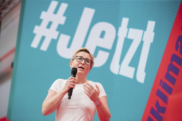 Co-leader of the Left Party Susanne Hennig-Wellsow speaks during a convent of Germany&#039;s left party &#039;Die Linke&#039; in Berlin, Germany, Saturday, June 19, 2021. National elections are schedu ...
