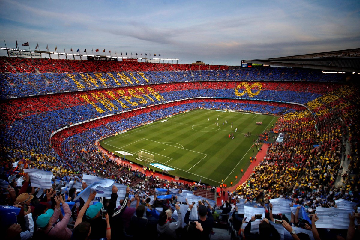 Tribute to FC Barcelona Barca s captain Andres Iniesta during the Spanish First Division League match between FC Barcelona and Real Sociedad at the Camp Nou stadium in Barcelona, Catalonia, Spain, 20  ...