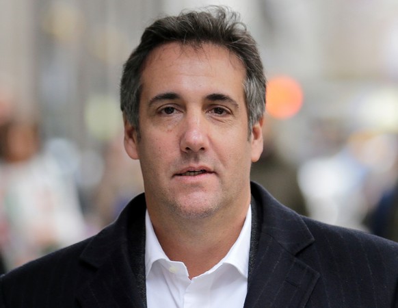 FILE - In this April 11, 2018, file photo, Michael Cohen, President Donald Trump&#039;s former attorney, walks along a sidewalk in New York. President Donald Trump&#039;s former personal lawyer Michae ...