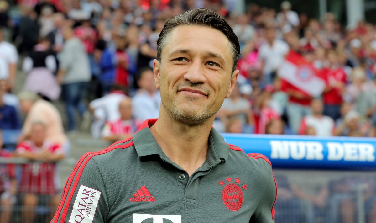 Testspiel Hamburger SV - FC Bayern Muenchen Testspiel Hamburger SV - FC Bayern Muenchen im Volksparkstadion Hamburg Trainer Niko Kovac (FC Bayern Muenchen) DFL REGULATIONS PROHIBIT ANY USE OF PHOTOGRA ...