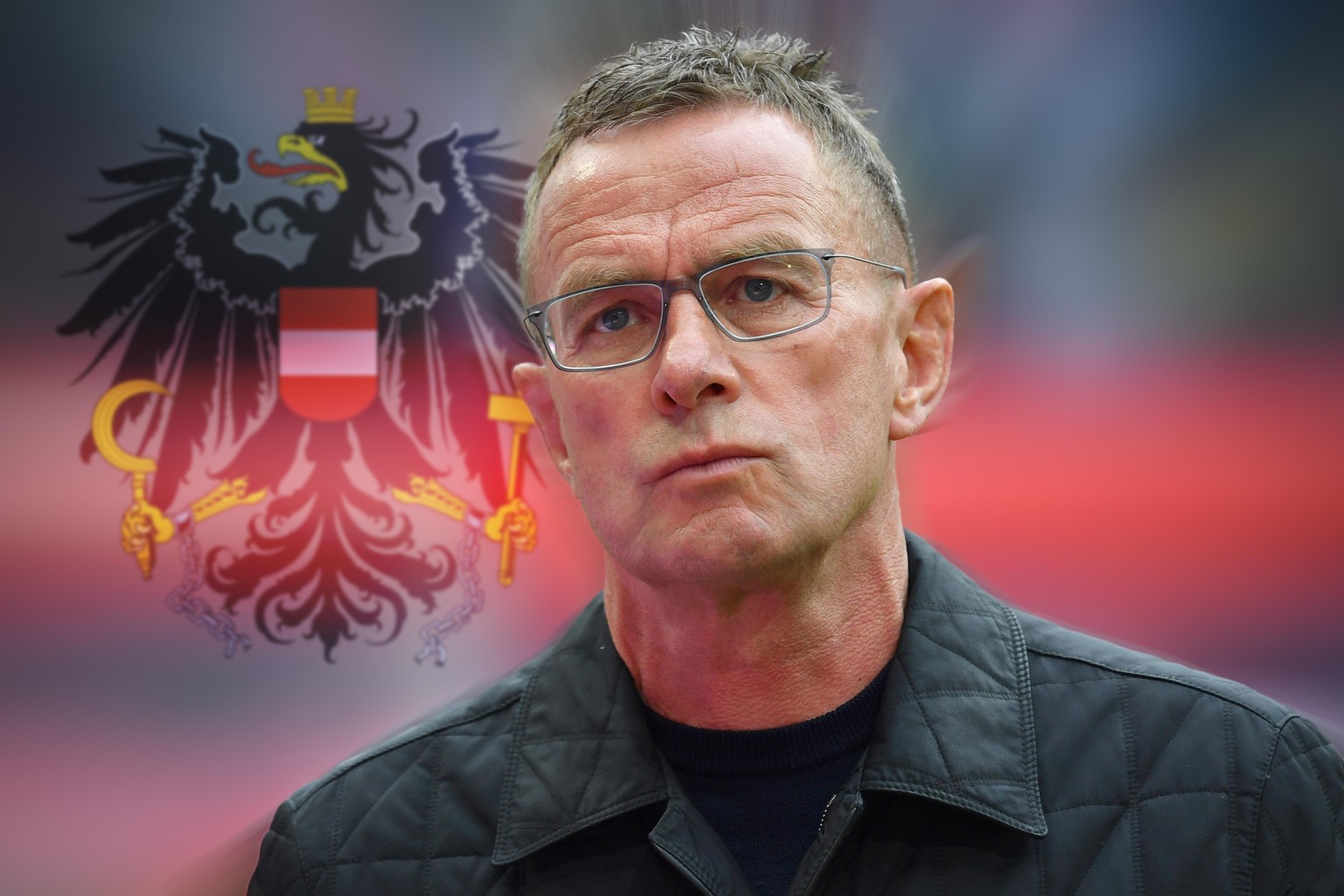 FOTOMONTAGE: Ralf RANGNICK wird wohl neuer Trainer von Oesterreich! Ralf RANGNICK (Trainer L), Einzelbild,angeschnittenes Einzelmotiv,Portraet,Portrait,PortrÅ t. Fussball 1. Bundesliga, 33.Spieltag,Sp ...