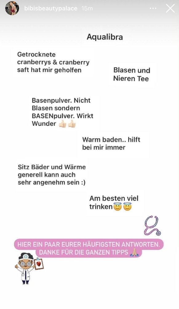 Diese Tipps bekam Bibi von ihren Fans.