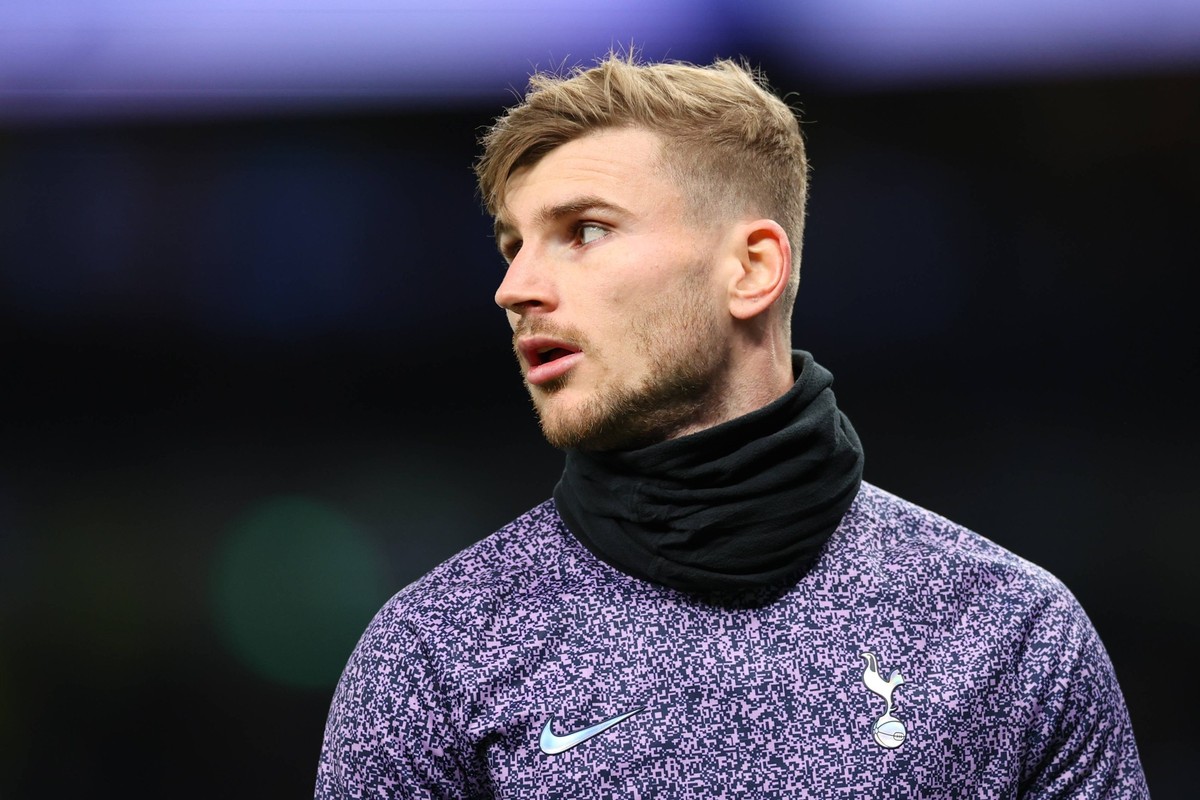 26th January 2024 Tottenham Hotspur Stadium, London, England FA Cup Fourth Round Football, Tottenham Hotspur versus Manchester City Timo Werner of Tottenham Hotspur during the warm up PUBLICATIONxNOTx ...