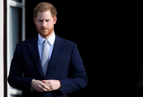 Britain&#039;s Prince Harry attends a rugby event at the Buckingham Palace gardens in London, Britain January 16, 2020. REUTERS/Toby Melville