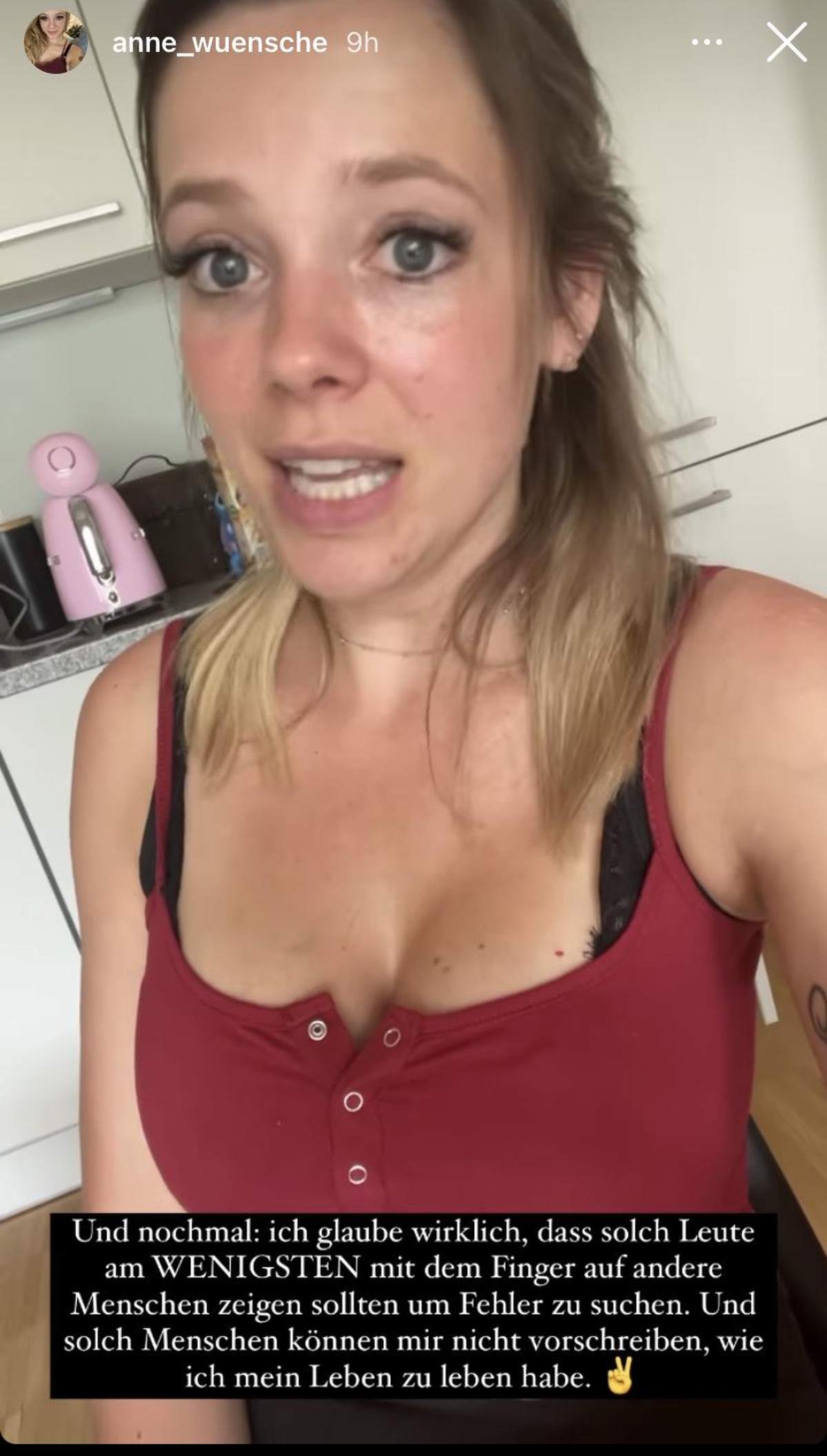Anne Wünsche legte noch mal nach.