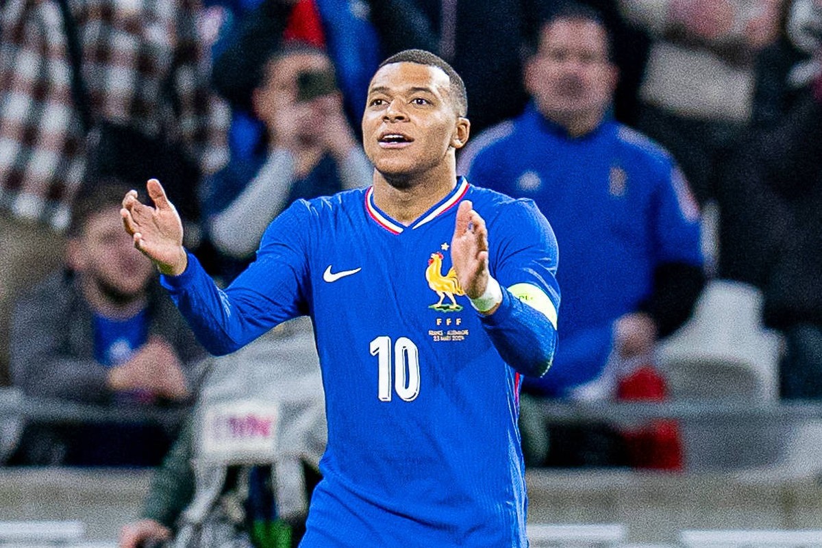 Kylian Mbappe Frankreich, 10 Frankreich vs. Deutschland, Herren, Fussball, Testspiel, 22.03.2024 Frankreich vs. Deutschland, Herren, Fussball, Testspiel, 22.03.2024 Lyonn *** Kylian Mbappe France, 10  ...