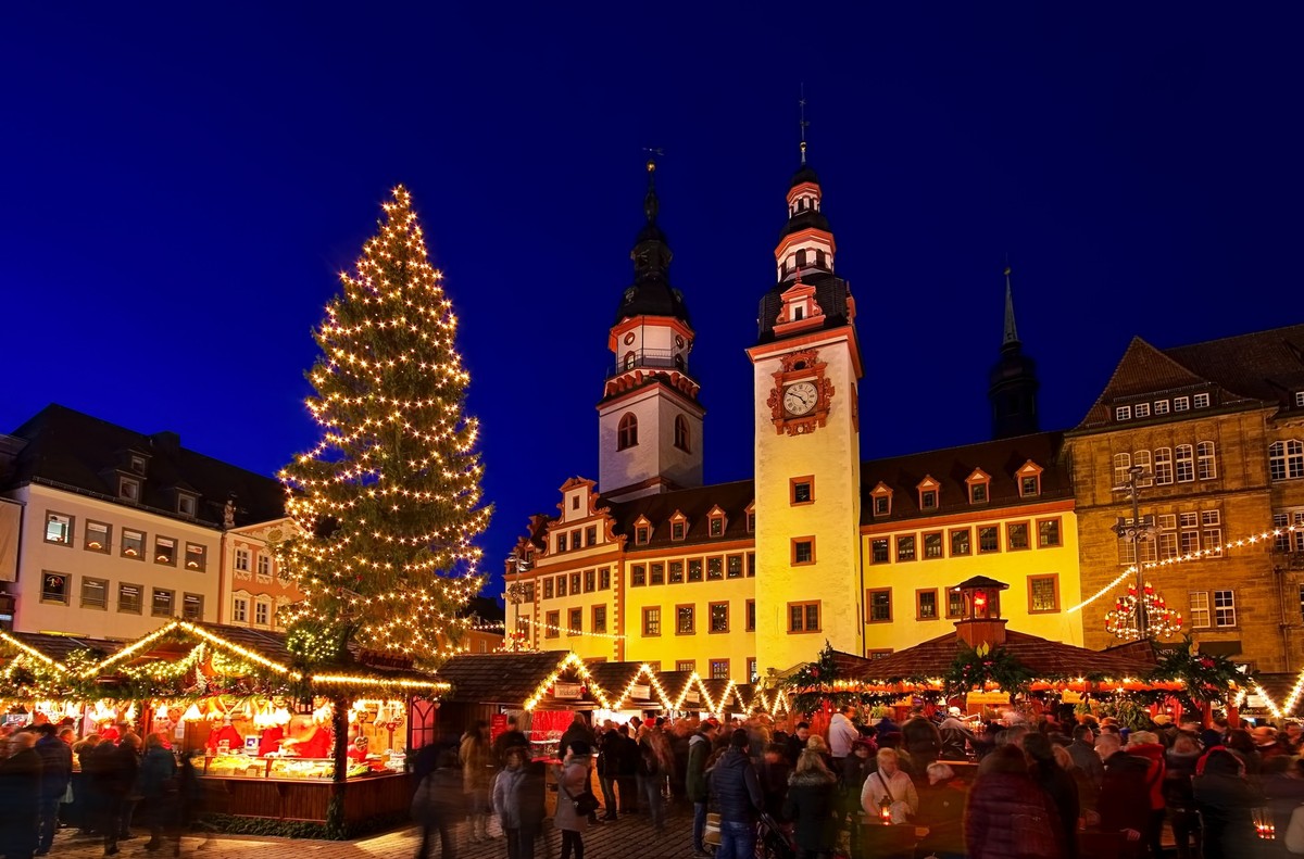 Chemnitz christmas market in Germany