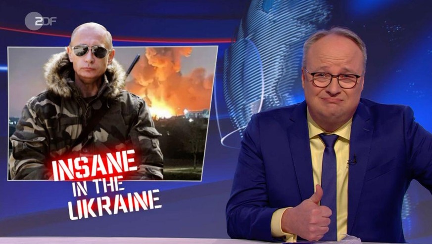 Was bleibt der "heute-show" anderes übrig? Jetzt ist Putin Top-Thema in der Satire-Show.