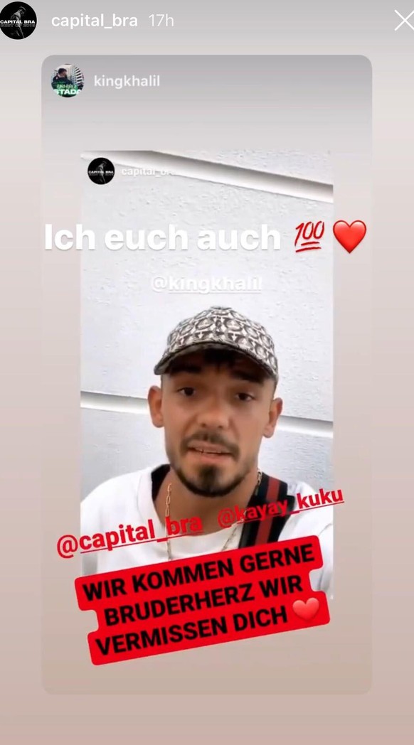 Auch Rapper schicken sich via Instagram Herzchen.