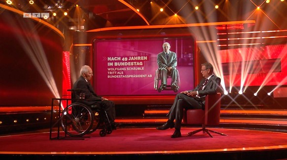 Wolfgang Schäuble bei Jauch in der Sendung.