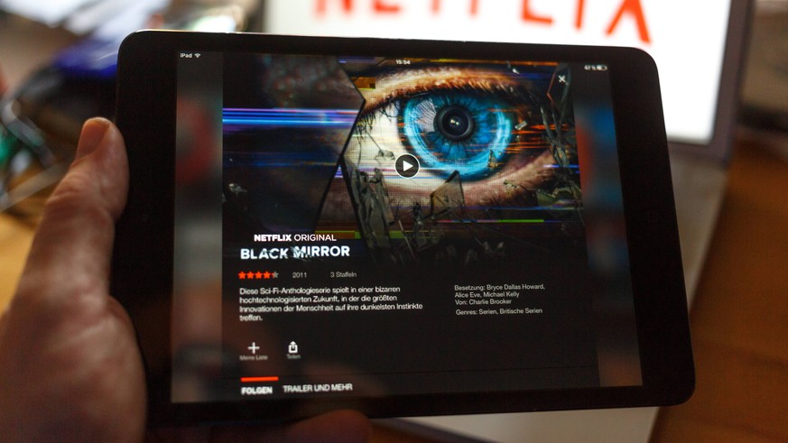 Netflix auf dem iPad - Black Mirror

NETFLIX on the iPad Black Mirror