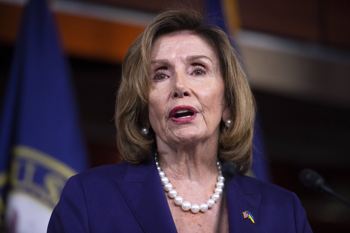 Speaker of the House Nancy Pelosi, D-CA, speaks during her weekly press conference before the August recess at the U.S. Capitol in Washington, DC on Friday, July 29, 2022. PUBLICATIONxINxGERxSUIxAUTxH ...