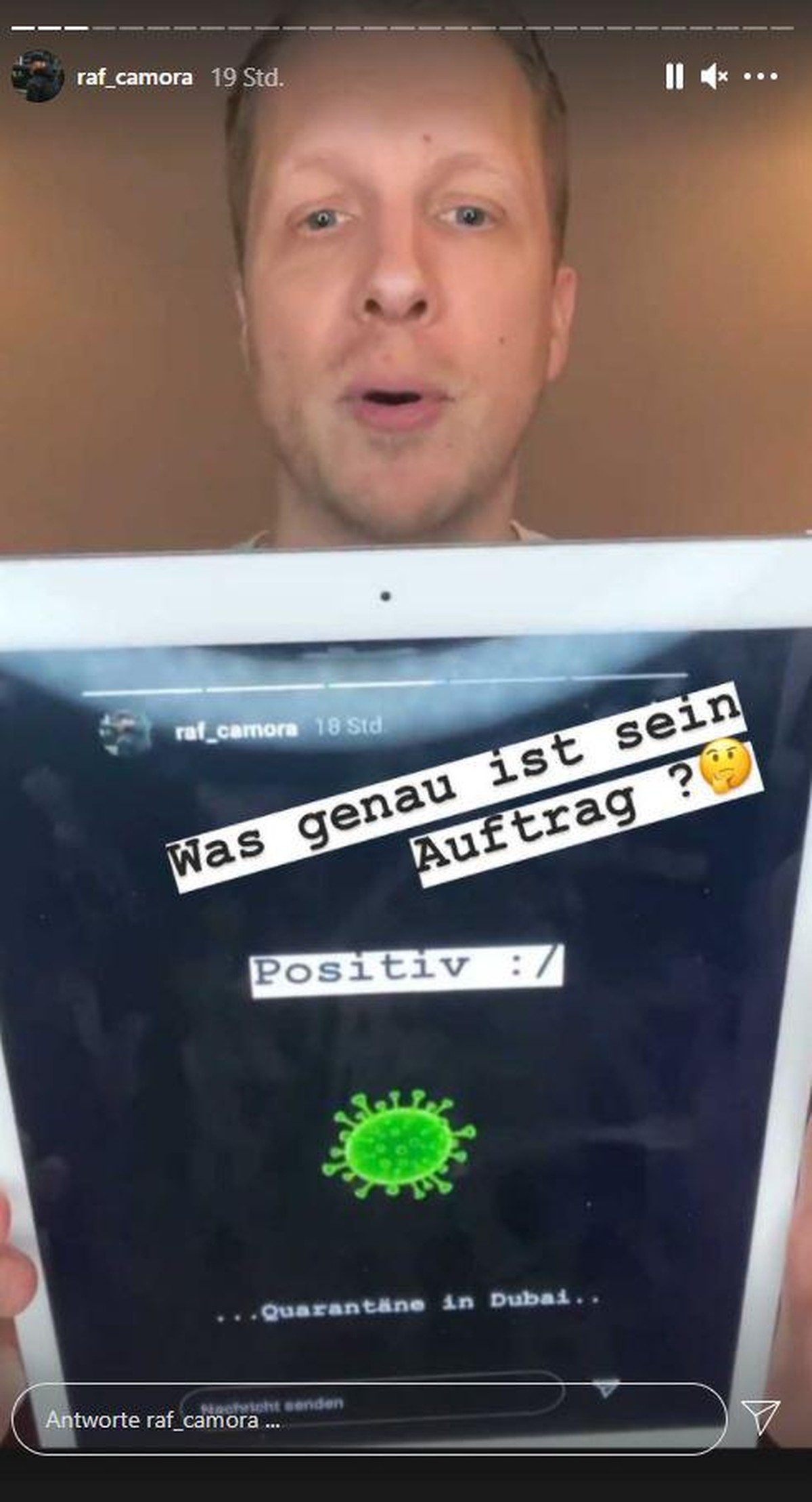 Raf Camora reagiert auf Oliver Pochers Erwähnung auf Instagram