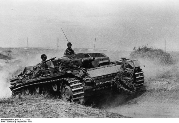 Deutsches Sturmgeschütz im September 1942.