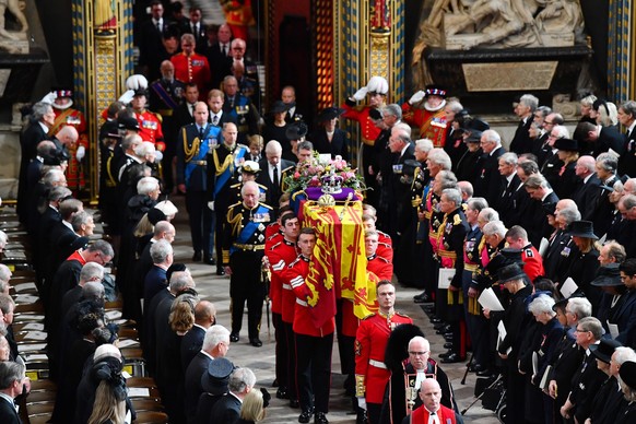 Entertainment Bilder des Tages . 19/09/2022. London, United Kingdom. The State Funeral of Queen Elizabeth II at Westminster Abbey in London PUBLICATIONxINxGERxSUIxAUTxHUNxONLY xPoolx/xi-Imagesx IIM-23 ...