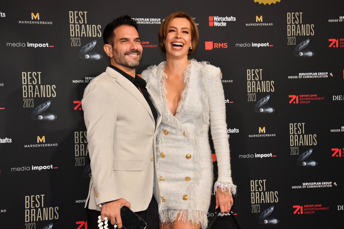 Verena Kerth und Marc Terenzi / 20. Best Brands Gala 2023 / Best Brands Awards 2023 / Bayerischen Hof / München / 28. Februar 2023 *** Verena Kerth and Marc Terenzi 20 Best Brands Gala 2023 Best Brand ...