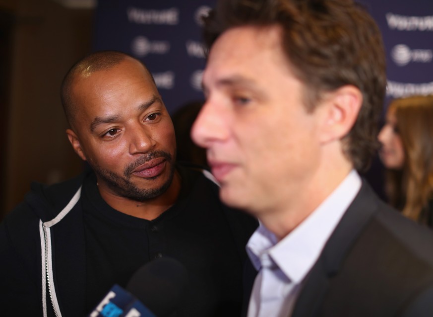 HOLLYWOOD, CA - NOVEMBER 17: Donald Faison (L) and Zach Braff (R) attend 'Scrubs Reunion' during Vulture Festival presented by AT&T at Hollywood Roosevelt Hotel on November 17, 2018 in Hollywood, ...