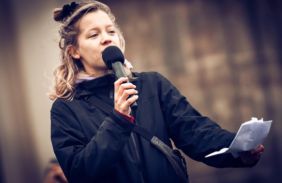 Carla Reemtsma, FFF-Aktivistin, bemängelt die Klimapolitik Deutschlands. 
