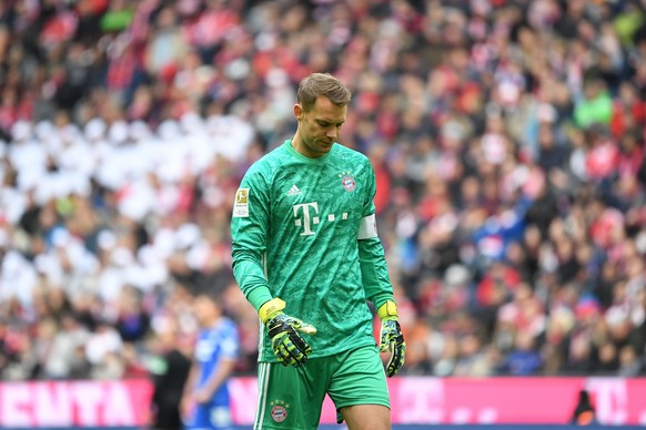 05.10.2019, xmeix, 1.Fussball Bundesliga, FC Bayern Muenchen - TSG 1899 Hoffenheim, emspor, v.l. Manuel Neuer FC Bayern Muenchen DFL/DFB REGULATIONS PROHIBIT ANY USE OF PHOTOGRAPHS as IMAGE SEQUENCES  ...