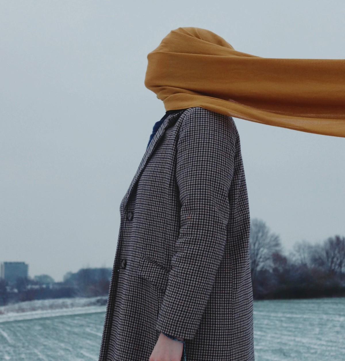 Schal Frau Winter