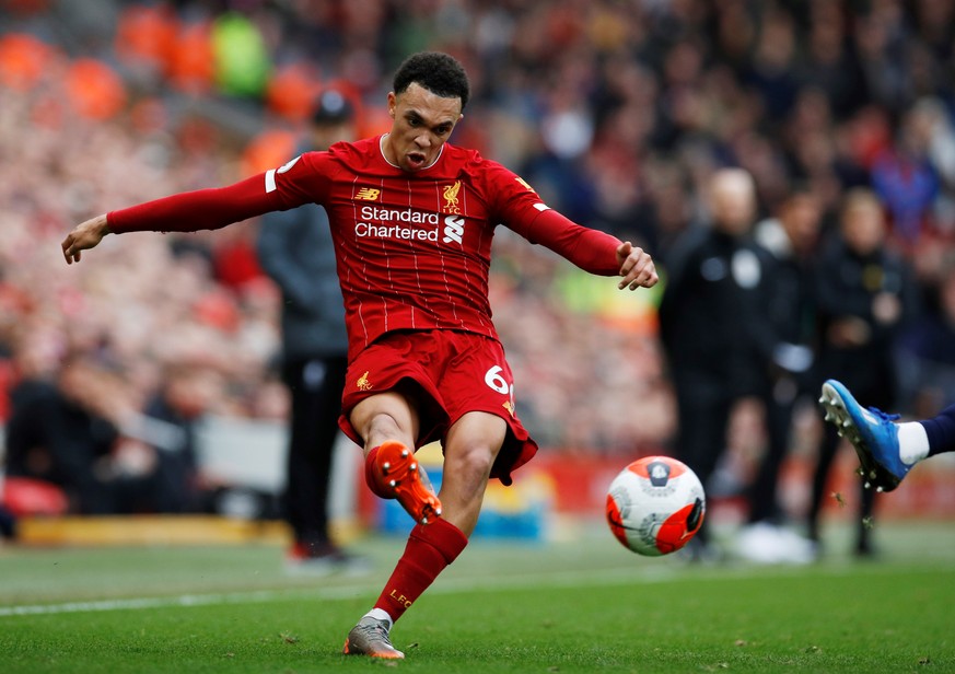 Soccer Football - Premier League - Liverpool v AFC Bournemouth - Anfield, Liverpool, Britain - March 7, 2020 Liverpool&#039;s Trent Alexander-Arnold in action REUTERS/Phil Noble EDITORIAL USE ONLY. No ...