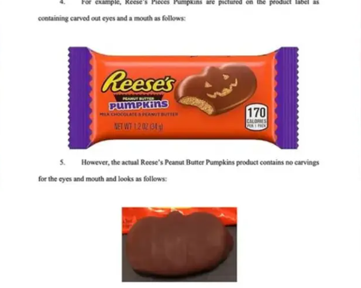 Cynthia Kelly beklagte das enttäuschende Aussehen der Halloween-Reese’s.