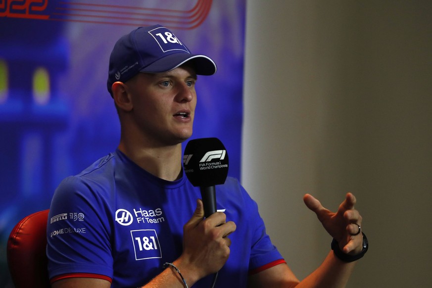 Formula 1 2022: Abu Dhabi GP YAS MARINA CIRCUIT, UNITED ARAB EMIRATES - NOVEMBER 17: drivers press conference, PK, Pressekonferenz Mick Schumacher, Haas F1 Team during the Abu Dhabi GP at Yas Marina C ...