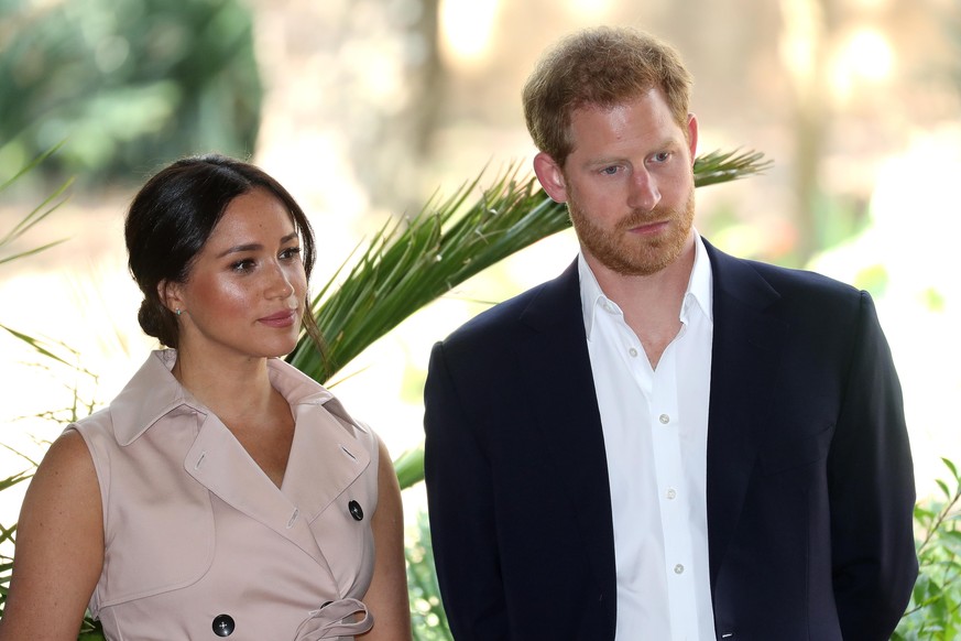 JOHANNESBURG, SOUTH AFRICA - OCTOBER 02: Prince Harry, Duke of Sussex and Meghan, Duchess of Sussex attend a Creative Industries and Business Reception on October 02, 2019 in Johannesburg, South Afric ...