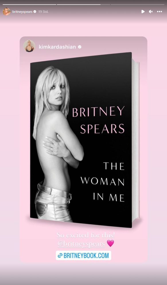 Vor wenigen Wochen erst hatte Britney ihr Buch in ihrer Story angekündigt.