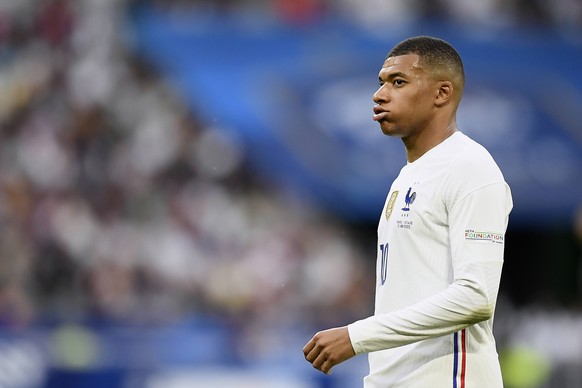 France v Croatia: UEFA Nations League - League Path Group 1 Kylian Mbappe Paris Saint-Germain of France lament a failed occasion during the UEFA Nations League League A Group 1 match between France an ...