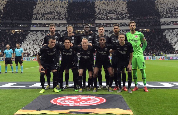 02.05.2019, xjhx, Fussball UEFA Europa League, Eintracht Frankfurt - Chelsea London emspor, v.l. teamfoto (DFL/DFB REGULATIONS PROHIBIT ANY USE OF PHOTOGRAPHS as IMAGE SEQUENCES and/or QUASI-VIDEO) Fr ...