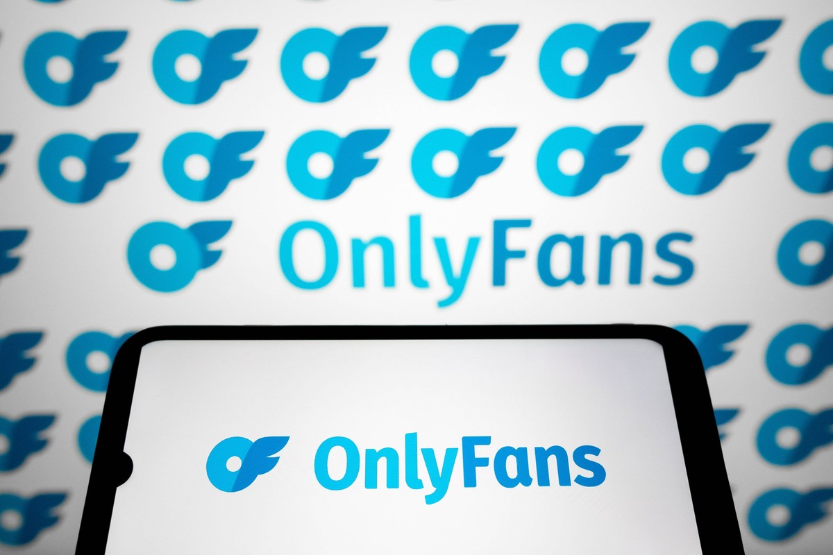 OnlyFans Photo Illustration The OnlyFans logo appears on a smartphone screen and as the background on a laptop computer screen in this photo illustration in Athens, Greece, on August 9, 2025. Photo Il ...