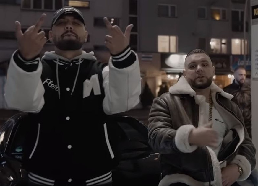 Mosenu (l.) und Fler im Video zu "Gänsehaut".