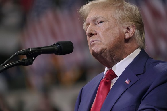 FILE - Former President Donald Trump speaks at a rally in Wilkes-Barre, Pa., Saturday, Sept. 3, 2022. The discovery of hundreds of classified records at Donald Trump&#039;s home has thrust U.S. intell ...