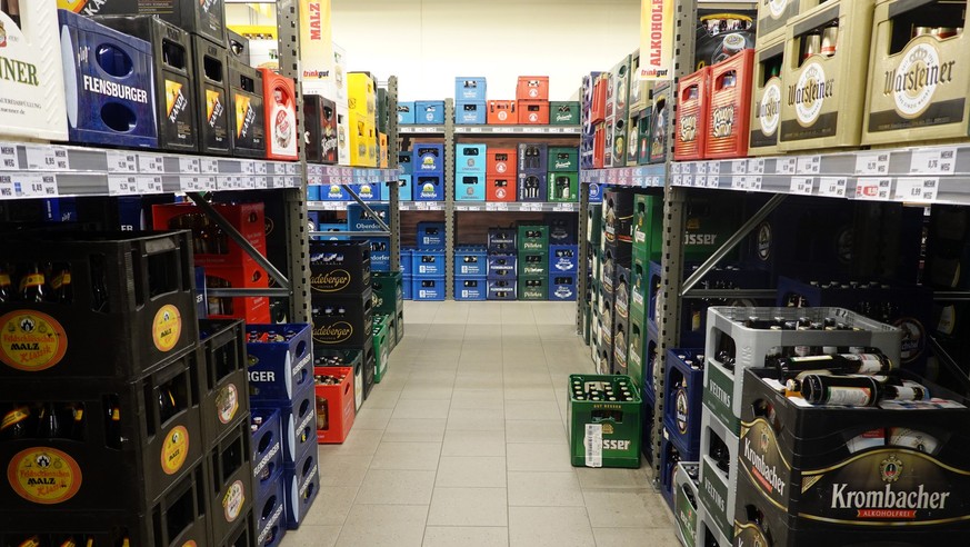 Symbolbild - Bier Bierkasten Supermarkt