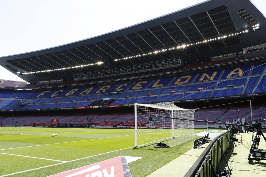 General view Barcelona, MAY 8, 2021 - Football / Soccer : Spanish La Liga Santander match between FC Barcelona, Barca 0-0 Atletico de Madrid at the Camp Nou stadium in Barcelona, Spain. Noxthirdxparty ...