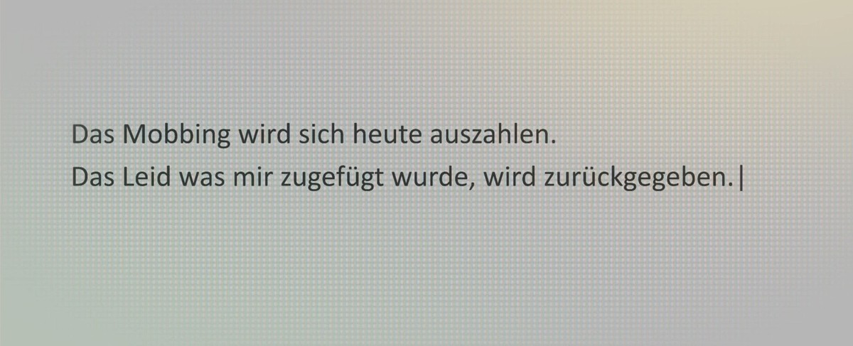 Ein Satz aus Sonbolys "Manifest", das auf seinem PC gefunden wurde.