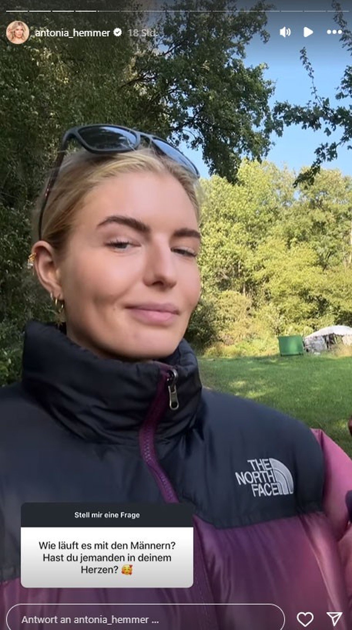 Antonia Hemmer klagt ihr Leid bei Instagram.