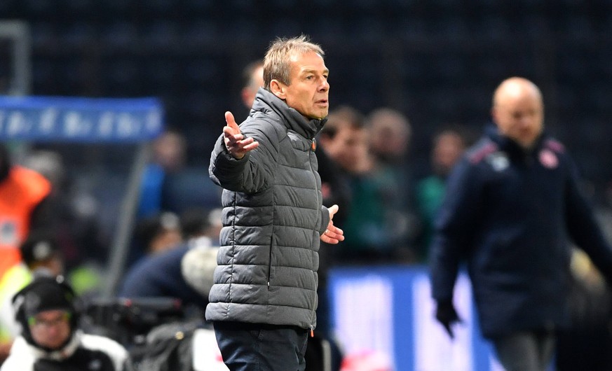 Jürgen Klinsmann im Spiel gegen Mainz, das Hertha 1:3 verlor.